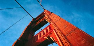Desert Home Built from Volcanic Stone. Contrasts with White Stucco in Texas